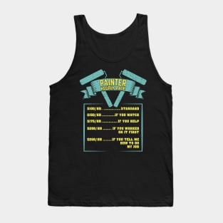 Painter Hourly Rate Gift Tank Top